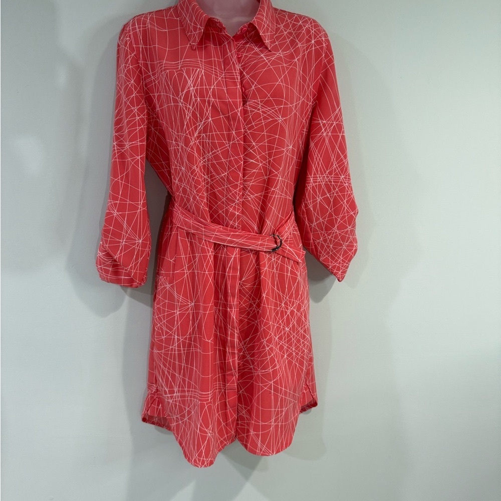 Calvin Klein Dress with Cuffed 3/4 Sleeves
